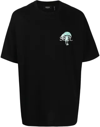graphic-print short-sleeved T-shirt