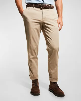 Men's Stretch-Twill Tapered Pants