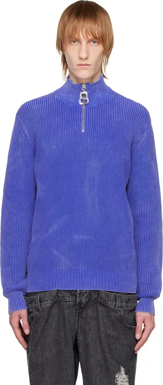JW Anderson Blue Can Puller Sweater