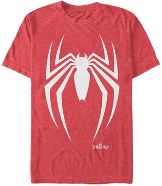 Marvel Men's Spider-Man Gamerverse Spider Chest Logo Short Sleeve T-Shirt