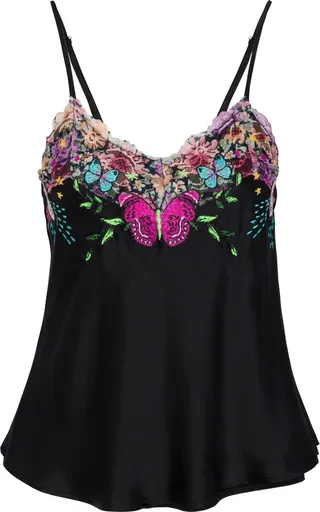 BOHEME - Goddess Embroidered Camisole - Black