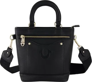 True Religion Women's Tote With Horseshoe zipper pull