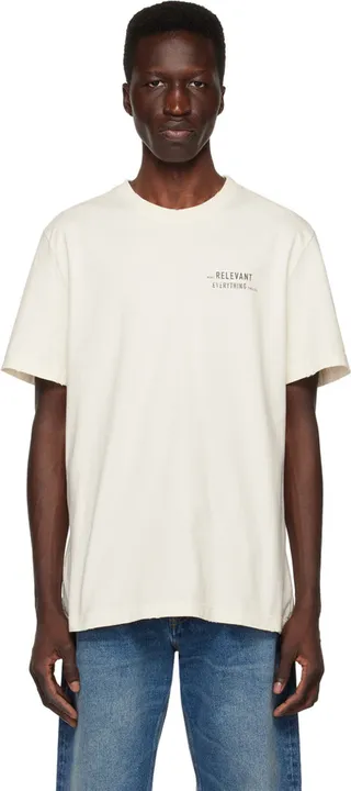 Golden Goose Off-White Distressed T-Shirt