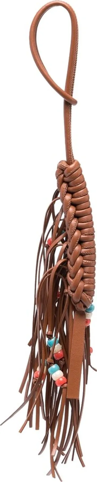 Scoubidou leather charm
