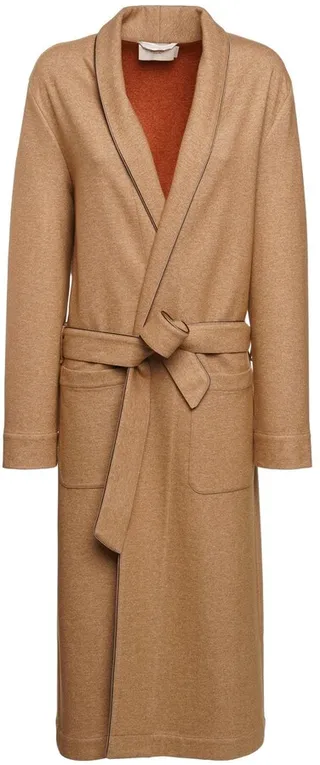Muretto Silk Blend Jersey Long Robe