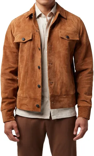 Suede Jean Jacket