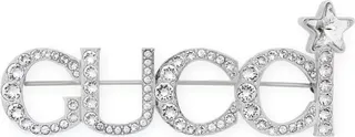 Logo Crystal Brooch