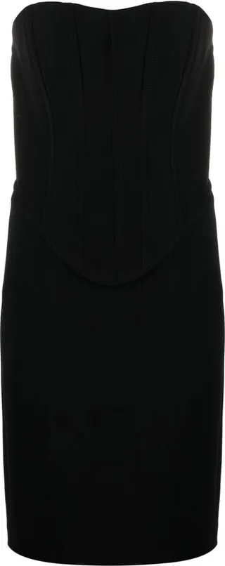 Strapless Sweetheart-Neckline Minidress