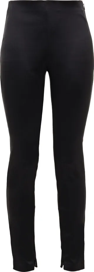 Stretch-satin skinny pants
