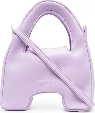 Debossed-Logo Leather Tote