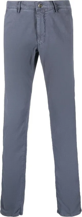 Straight-Leg Cotton Trousers