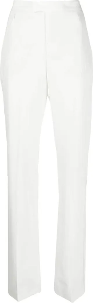 High-Waisted Straight-Leg Trousers