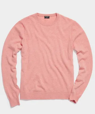 Cashmere Crewneck in Soft Pink