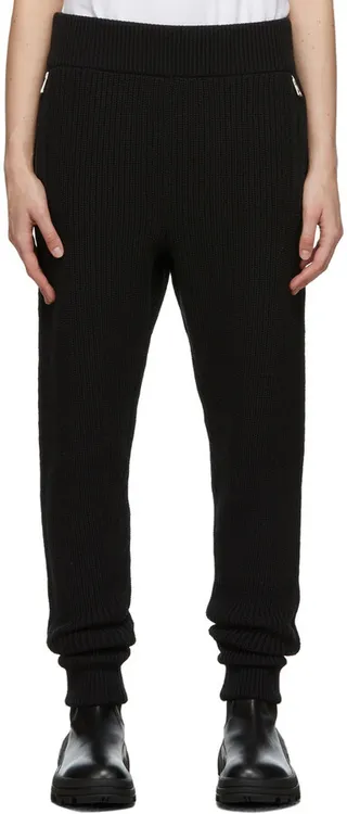 Moncler Genius 6 Moncler 1017 ALYX 9SM Black Knit Lounge Pants