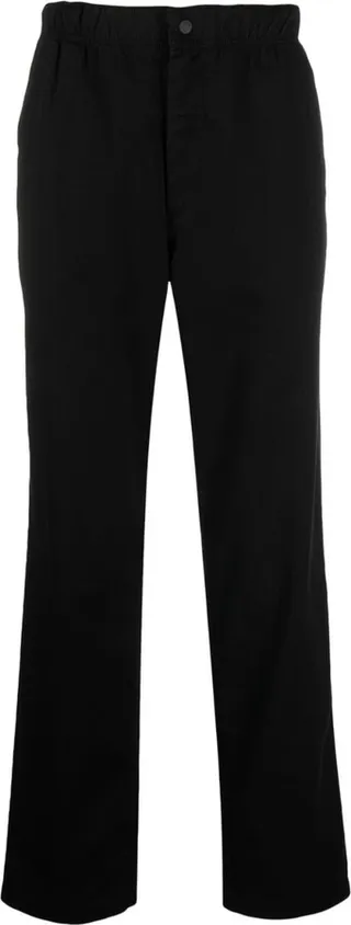 Mid-Rise Straight-Leg Trousers