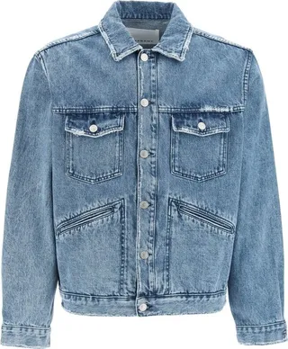 Isabel Marant Buttoned Long-Sleeved Denim Jacket