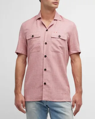 Men's Double Pocket Camp Shirt
