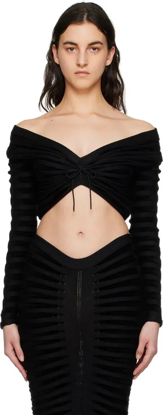 ALAÏA Black 3D Camisole