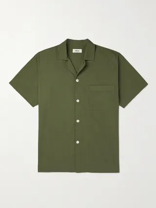 Organic Cotton-Poplin Pyjama Shirt