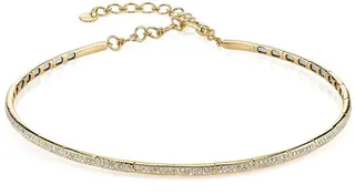 18kt Yellow Gold Full Pave Diamond Choker