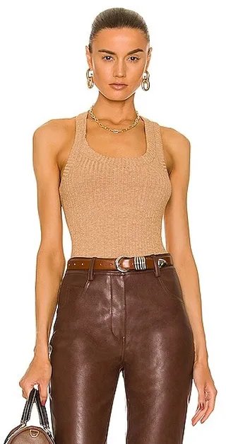 ALIX NYC Drake Bodysuit in Tan