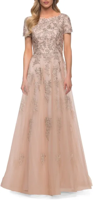 Lace & Tulle A-Line Gown