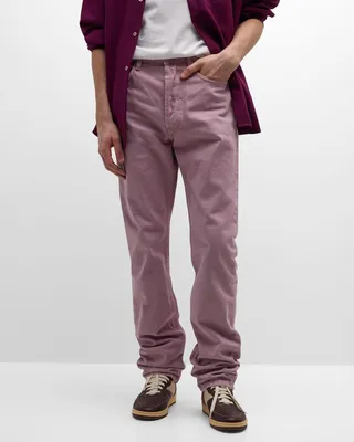Men's Straight-Leg Colored Jeans