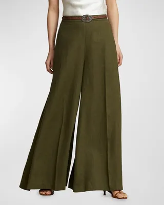 Linen Ultra Wide-Leg Pants
