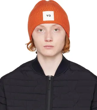Y-3 Orange Classic Beanie