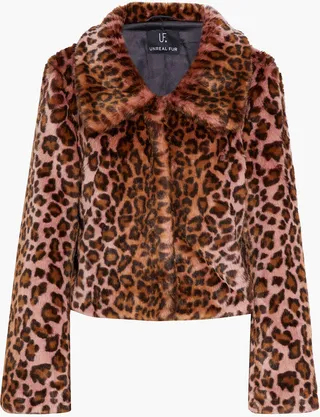 Urban Tiger leopard-print faux fur jacket