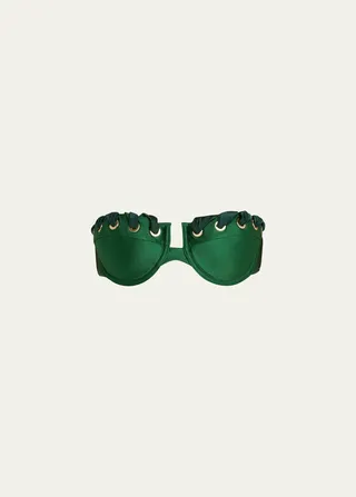 Devi Eyelette Balconette Bikini Top