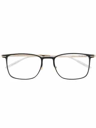 Matte-Effect Square-Frame Glasses