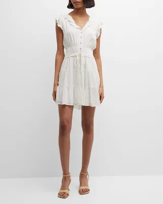 Paradis Ruffle Tiered Mini Dress