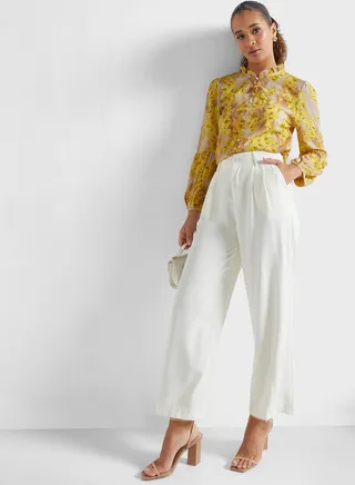 Front Pleated Pants