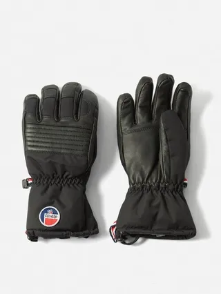 Albinen Softshell And Leather Ski Gloves
