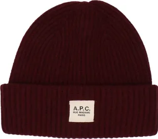 A.P.C. Logo Patch Knitted Beanie