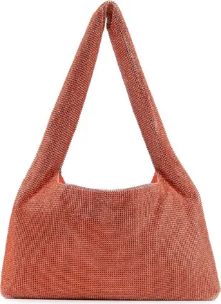 Crystal-Embellished Shoulder Bag