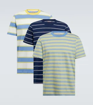 Set of 3 crewneck cotton T-shirts