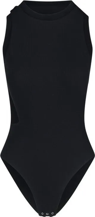 Alexander McQueen Ribbed Buttoned Bodysuit
