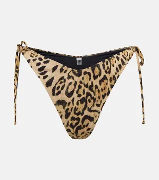 Susan leopard-print bikini bottoms