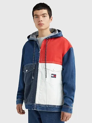 Oversized Hooded Denim Jacket