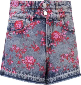 Philosophy Di Lorenzo Serafini Floral-Printed Denim Shorts
