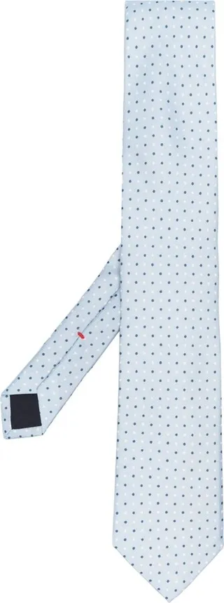 Polka Dot-Print Silk Tie