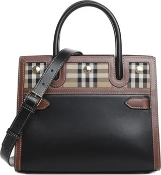 Mini Title Bag With Vintage Check Motif
