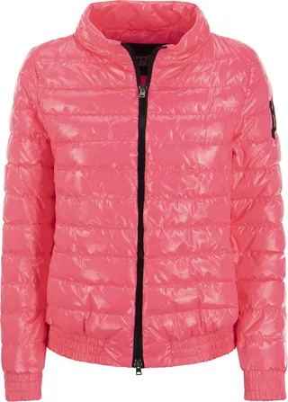 Quilted Bomber Jacket In Gloss