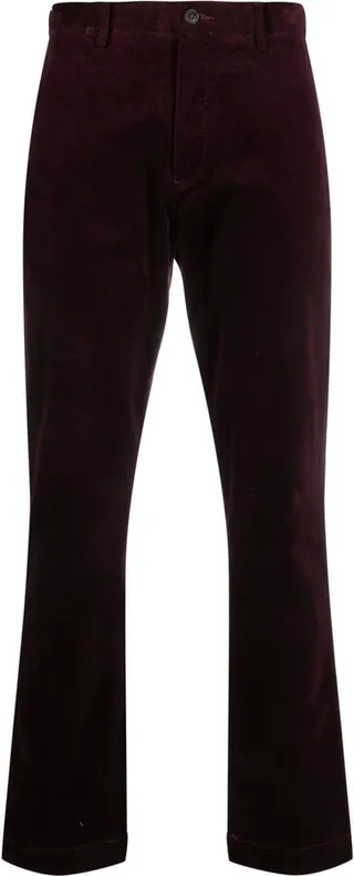 Corduroy Straight-Leg Trousers