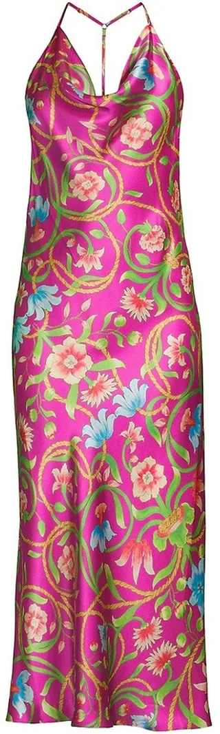 Kamakura Floral Silk Gown