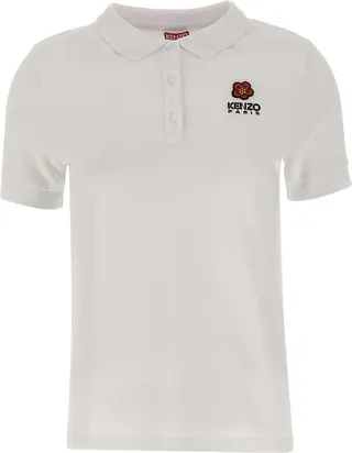 crest Logo Cotton Polo Shirt