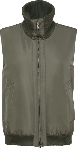 Everdeen reversible teddy puffer vest