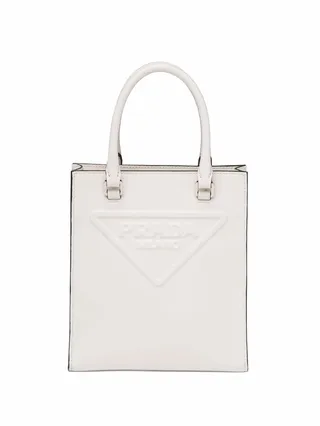 Logo-Embossed Tote Bag